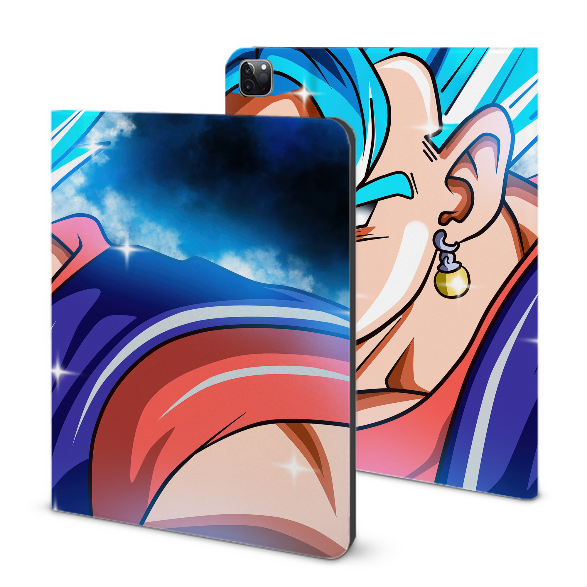 （画像用） ドラゴンボール DRAGON BALL IPad ケース ブック型 PUレザー TPU 耐衝撃 軽量 薄型 ペン収納なし 全面保護 IPad 各モデル対応